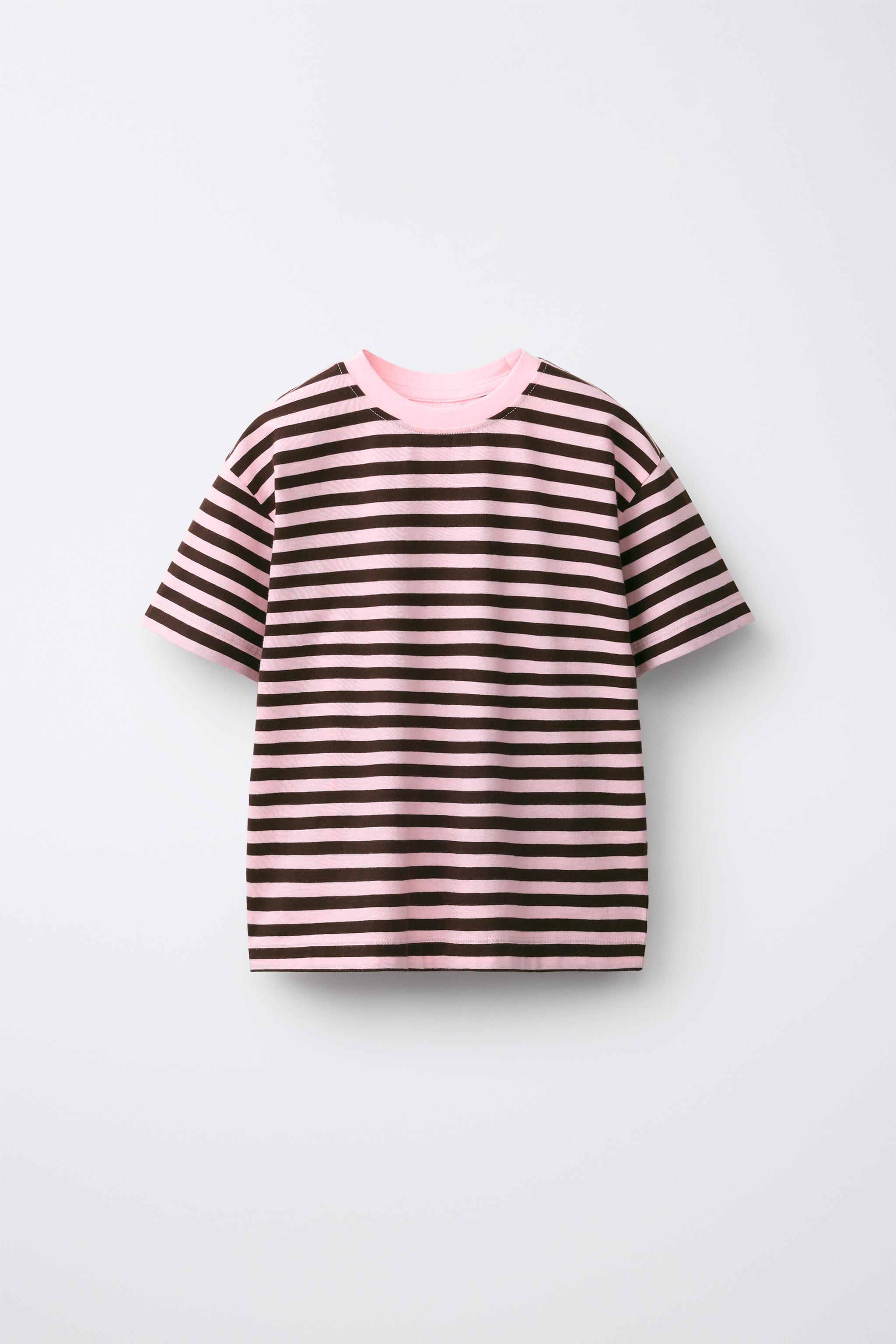 STRIPE PRINT T-SHIRT